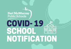 image that says "covid-19 school notification"