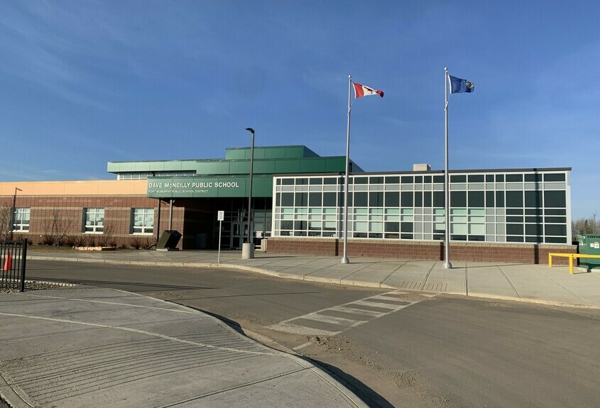 Dave McNeilly Public School front entrance
